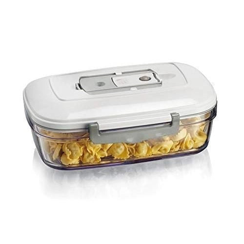 Magic Vac ACO1093 recipiente per cibo Rettangolare Scatola 1 L Trasparente, Bianco 1 pz