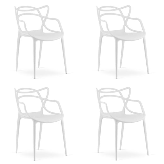 Sedia VALORA KATO - Design ergonomico bianco moderno x 4