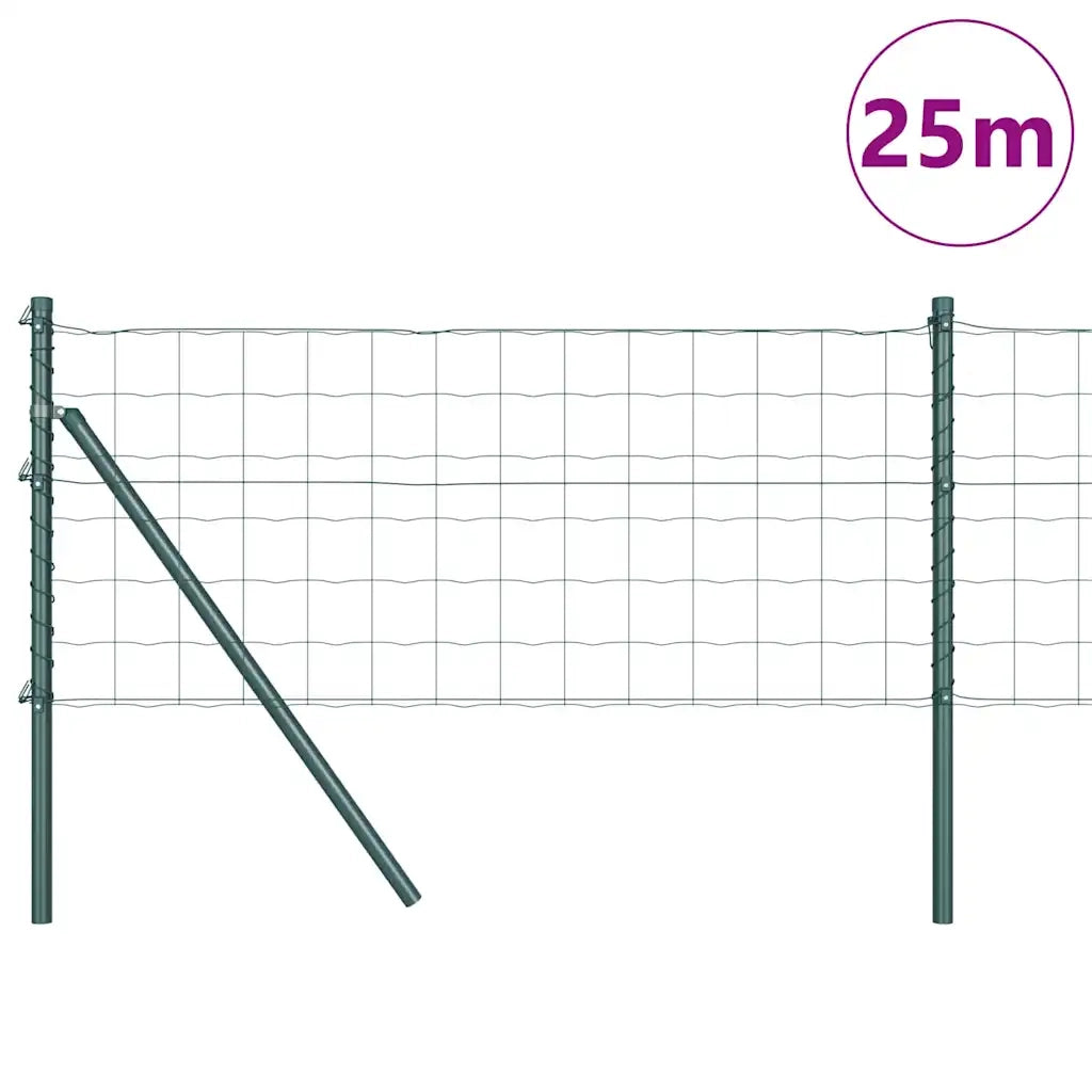 Recinzione con Posto Verde 0,4 x 25 m Acciaio e PVC 3350331