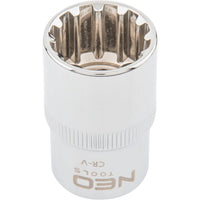 Topex 08-584 chiave a bussola sp spline 1/2, 12 mm ds