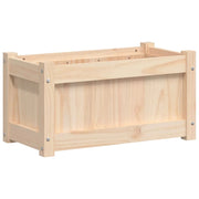 Fioriera rialzata per piante fiori patio o giardino esterno 60 x 31 x 31 cm legno di pino massiccio marrone 02_0038556