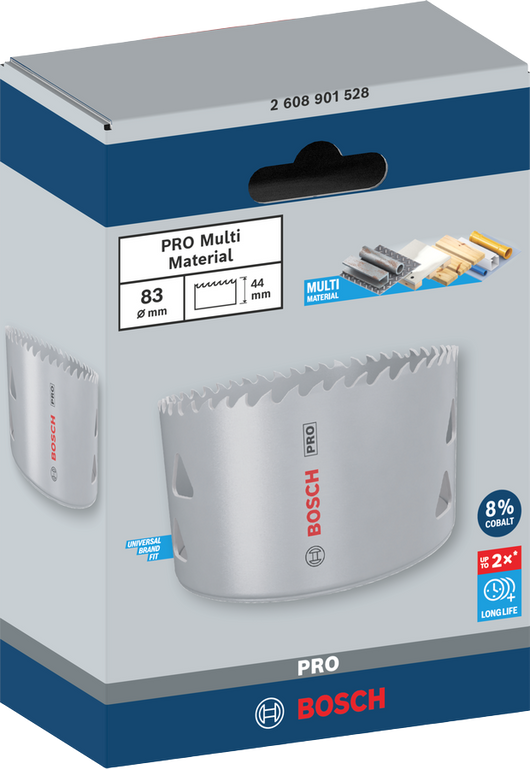 SEGA A TAZZA MULTIMATERIALE BOSCH PRO diametro 83 mm 2608901528