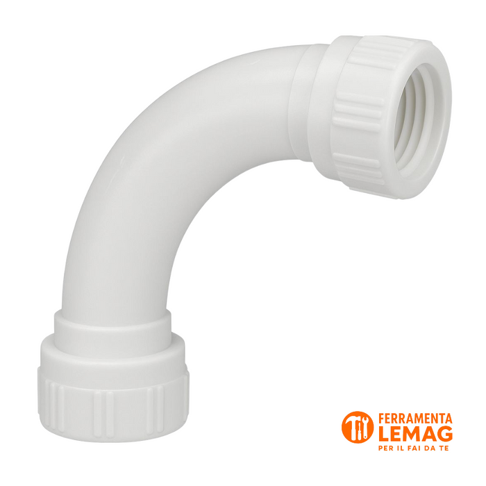 Curve 90° per tubi rigidi tipo tubo-tubo, raccordo ad innesto, resistenti