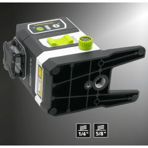 Livella Laserliner 18V compatibile con batterie di tutte le marche 3 raggi verde