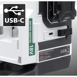 Livella Laserliner 18V compatibile con batterie di tutte le marche 3 raggi verde