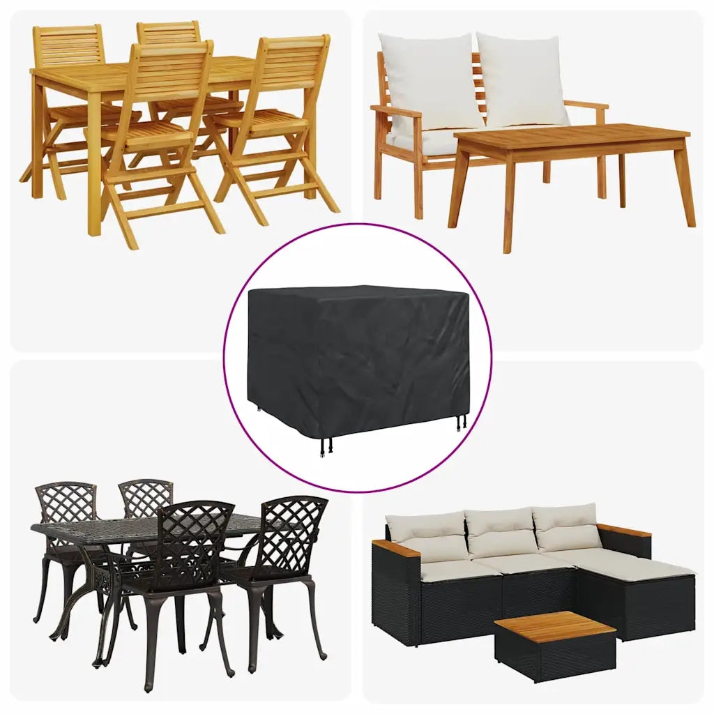 vidaXL Copertura per mobili da esterno 125 x 125 x 74 cm Tessuto 210D