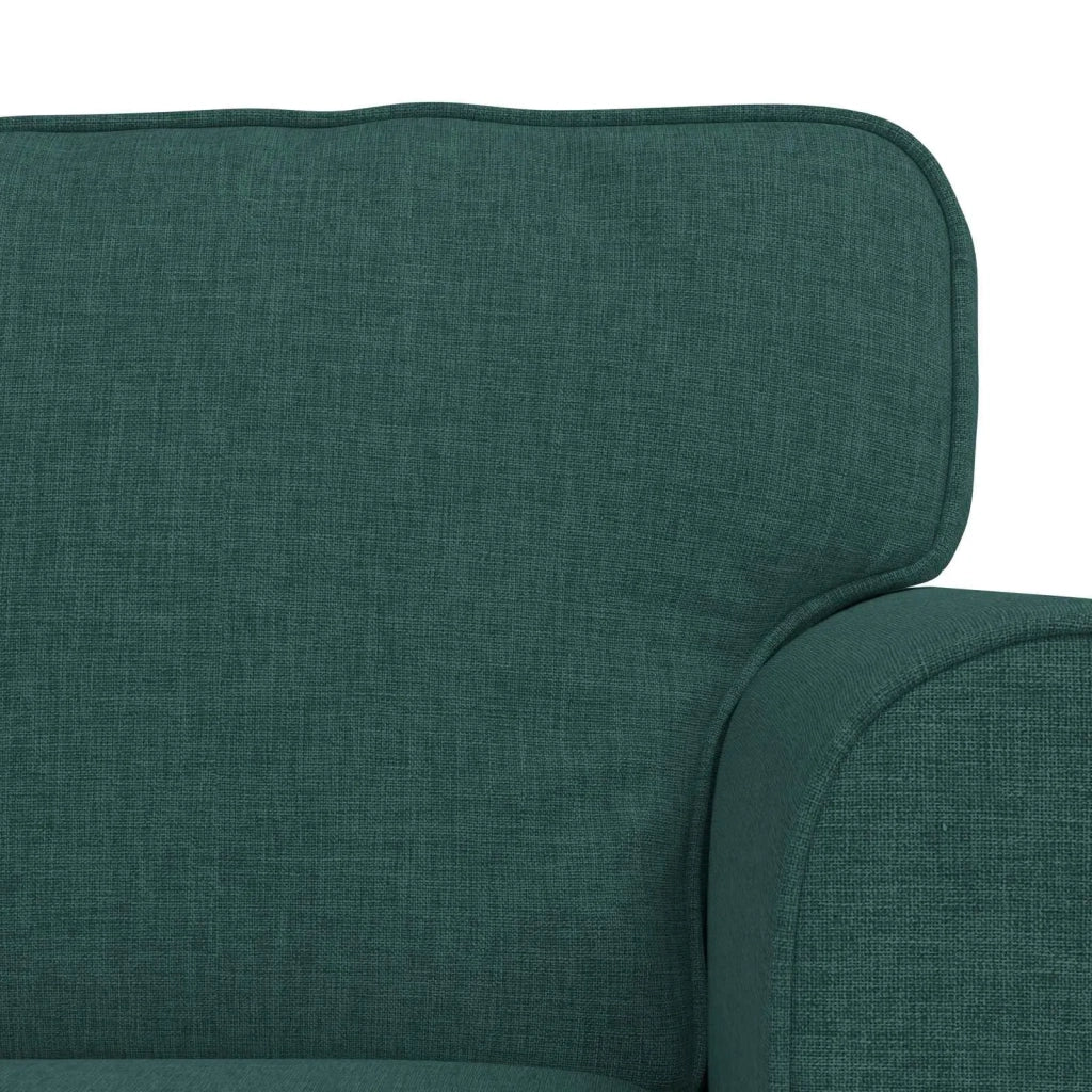 Set di divani 2 pcs Verde Scuro 215 x 82 x 80 cm Tessuto