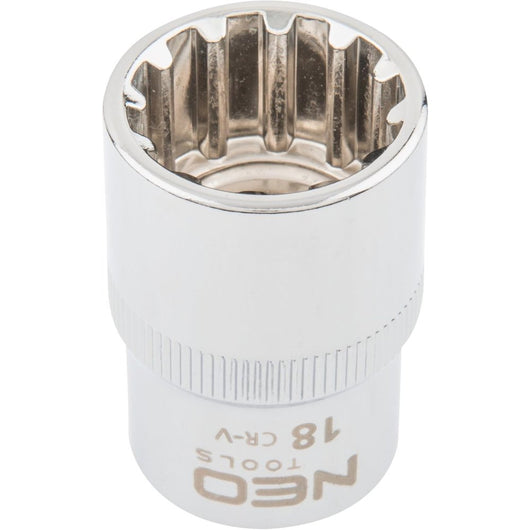 Topex 08-590 chiave a bussola sp spline 1/2, 18 mm ds