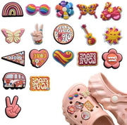 Set di 26 applicazioni PVC per sandali di klompen decorativi per accessori per bracciale - Adatto per ragazze, donne e uomini come regalo di festa