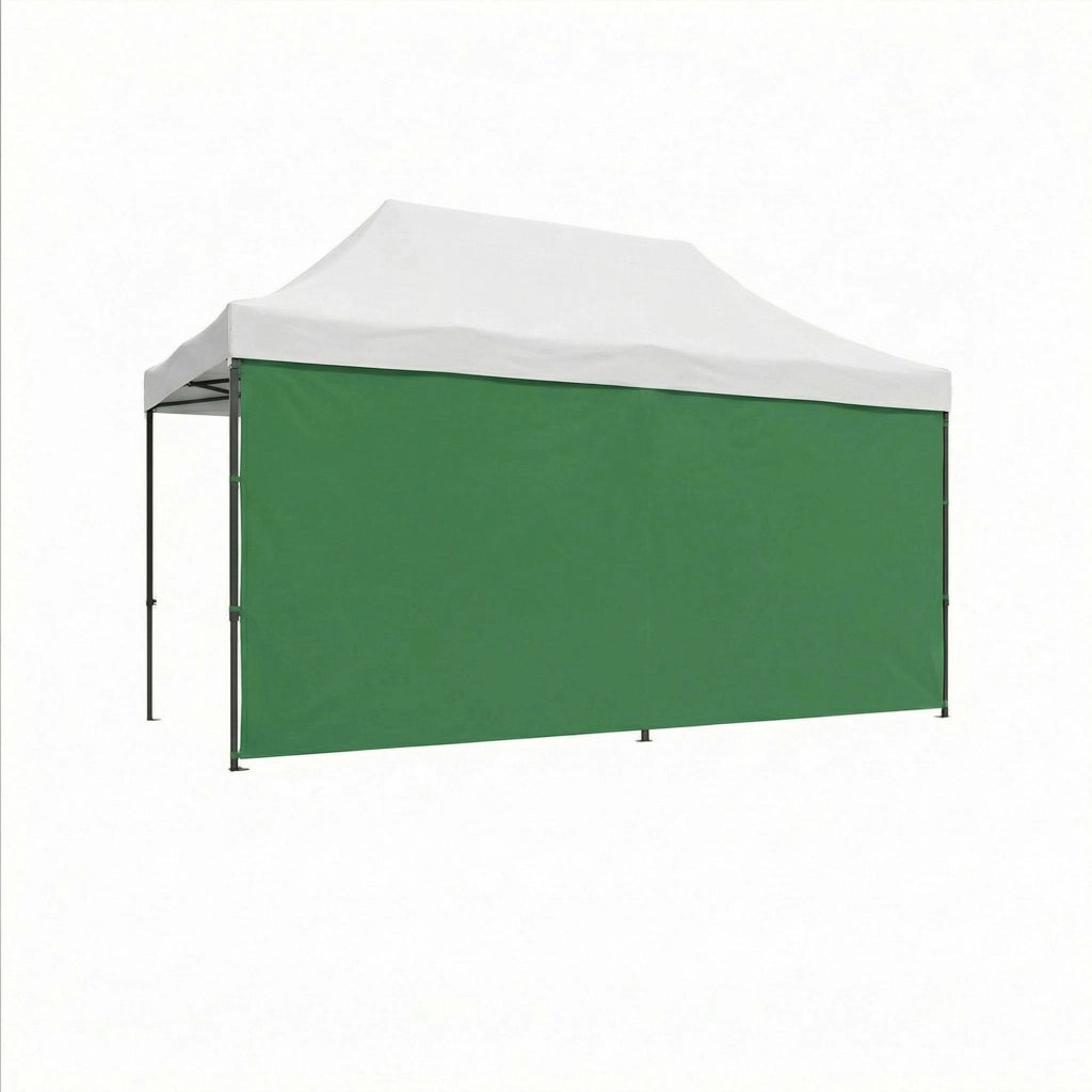 Telo laterale per gazebo da giardino 3X4,5 M. Telo con velcro vari colori verde