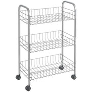 CARRELLO LUGANO 3 PIANI 41X23XH63CM GRIGIO