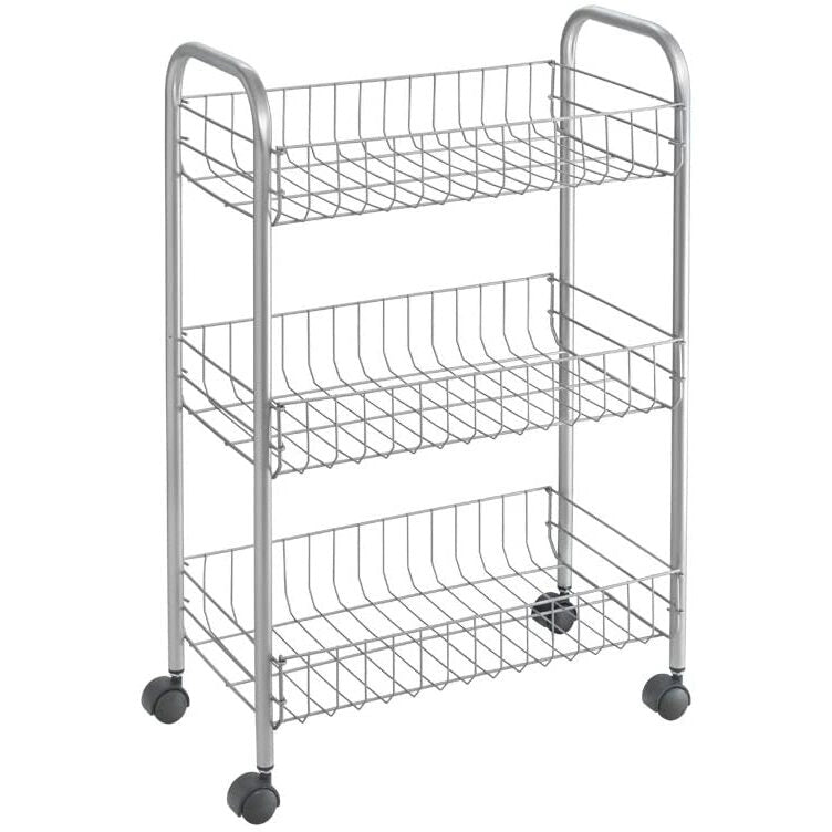CARRELLO LUGANO 3 PIANI 41X23XH63CM GRIGIO