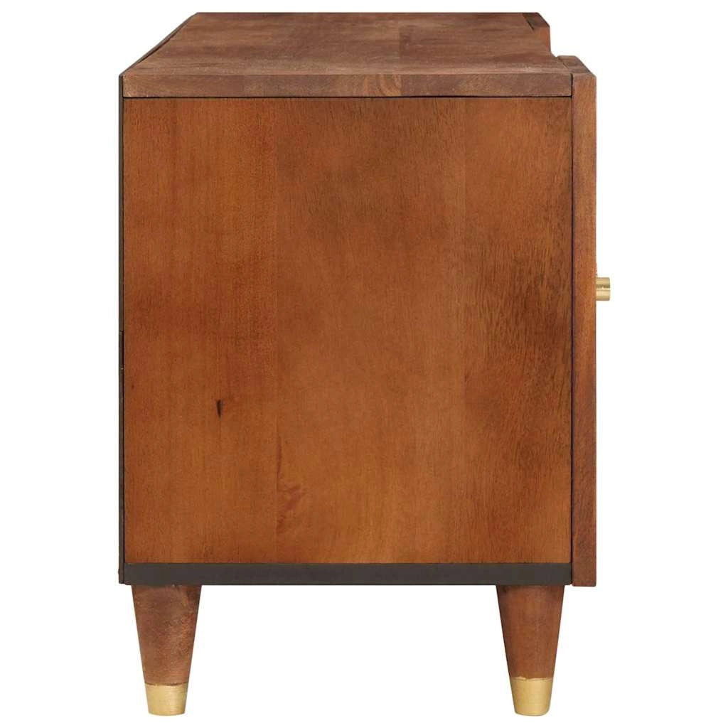 Mobile porta TV rettangolare moderno con ripiano portaoggetti 105 x 33,5 x 46 cm in legno di mango marrone 02_0057900
