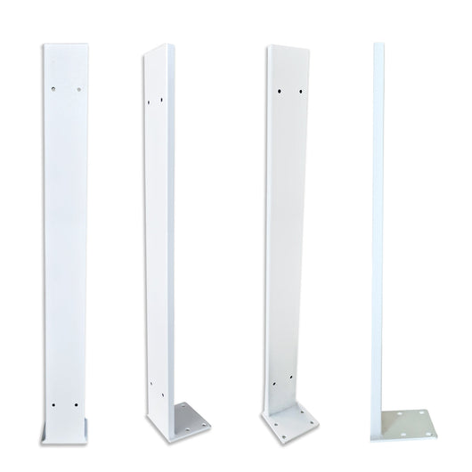 Piantana in Acciaio per Pannelli Traforati in PVC alta densità – 80x40x1480 mm Colore: nero