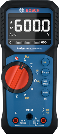 Multimetro digitale Bosch per valori RMS max 600V GDM 600-15