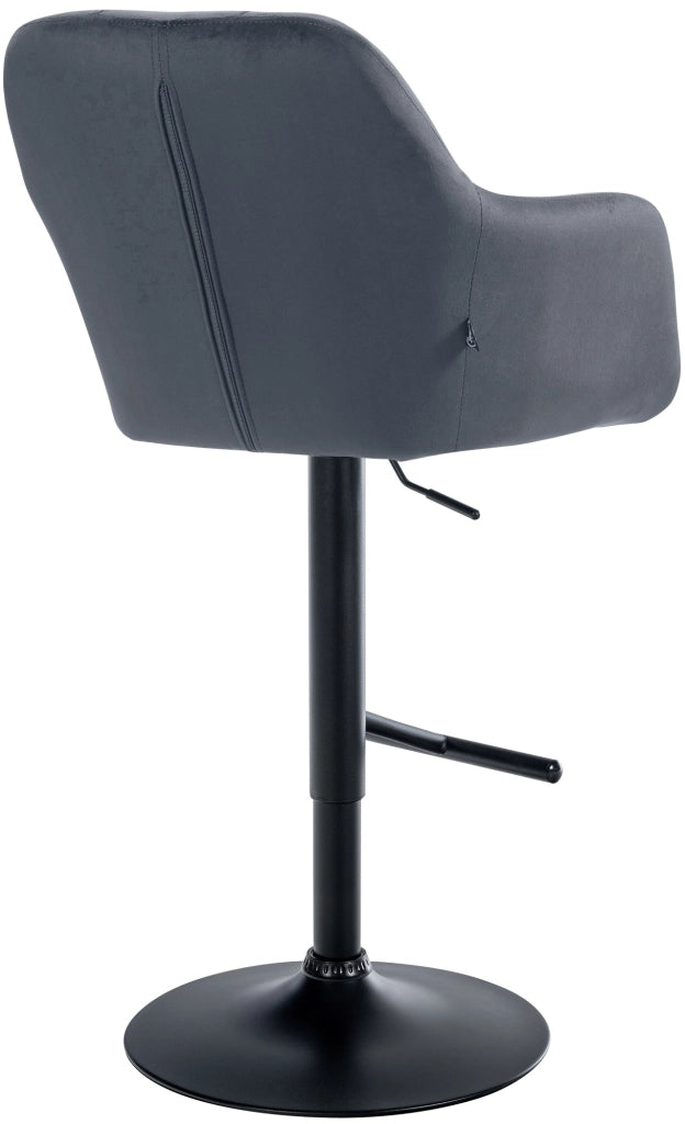 Barhocker Natoma Samt schwarz