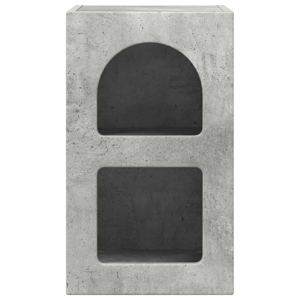 Comodino 2 pcs Grigio cemento 29,5 x 33,5 x 50 cm