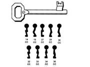 CHIAVI PATENT PER SERRATURE A BUSSOLA CORNI  33 CC    SILCA