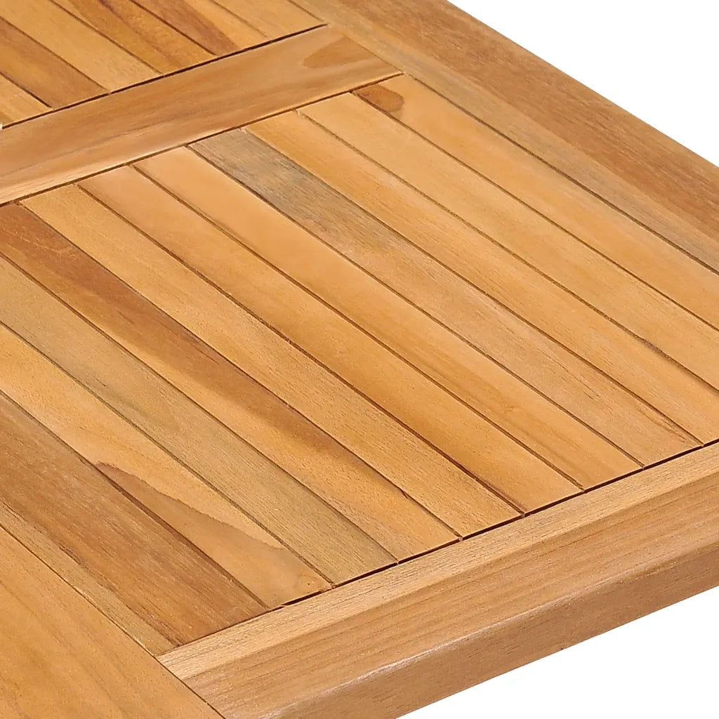 Set da Pranzo da Giardino 5 pz Pieghevole in Massello di Teak cod mxl 35745