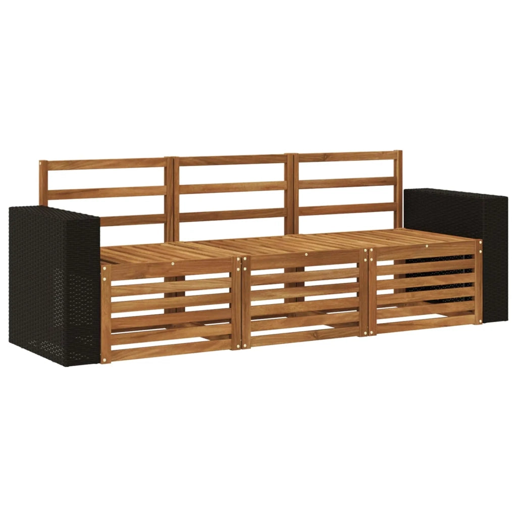 Set divani 3 pcs Legno di Acacia Massello 3383970