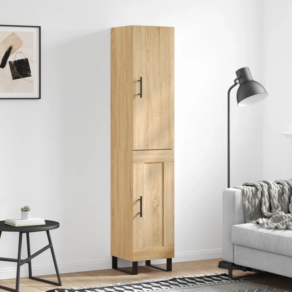 Credenza Rovere Sonoma 34,5x34x180 cm in Legno Multistrato 3199132