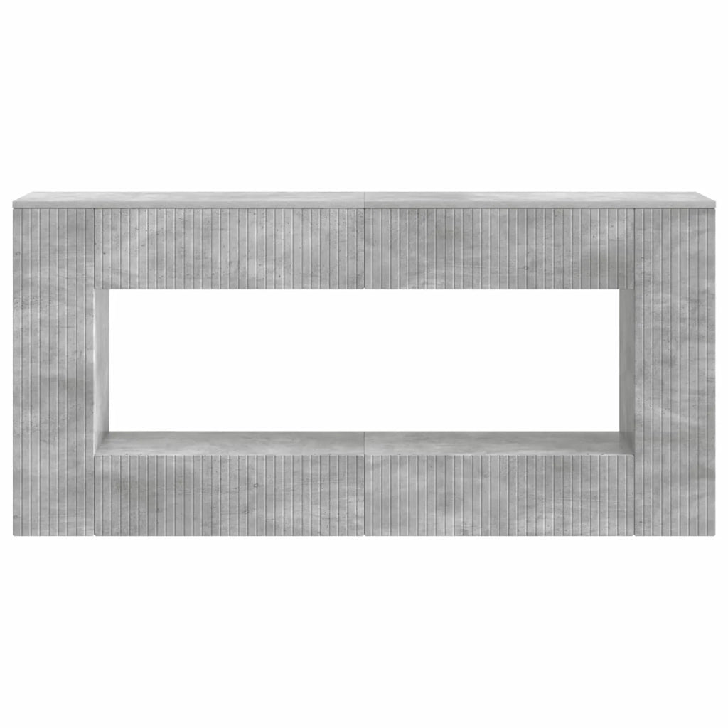 Tavolo consolle Rigato Grigio Cemento 155 x 29 x 74 cm
