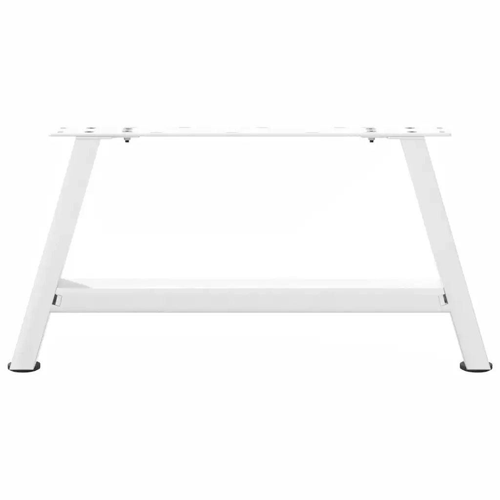 Gambe per Tavolino da Caffè a Forma di A 2 pz Bianche 60x(30-31) cm Acciaio 4012821