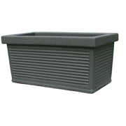 Garden Italia Fioriera Millerighe GCM 100×34 cm in Resina  – Made in Italy, Resistente al Gelo e Antiurto Colore: Antracite