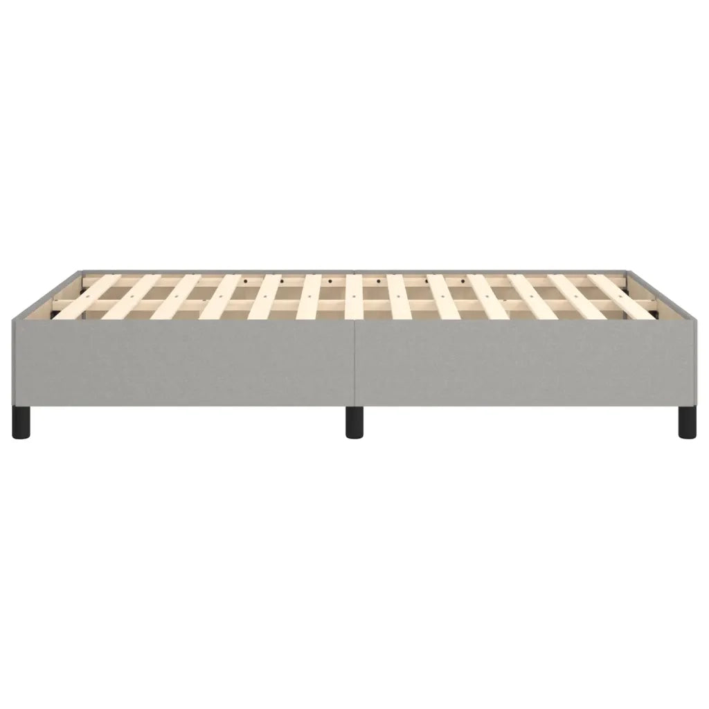Giroletto senza Materasso Grigio Chiaro 120x190 cm in Tessuto