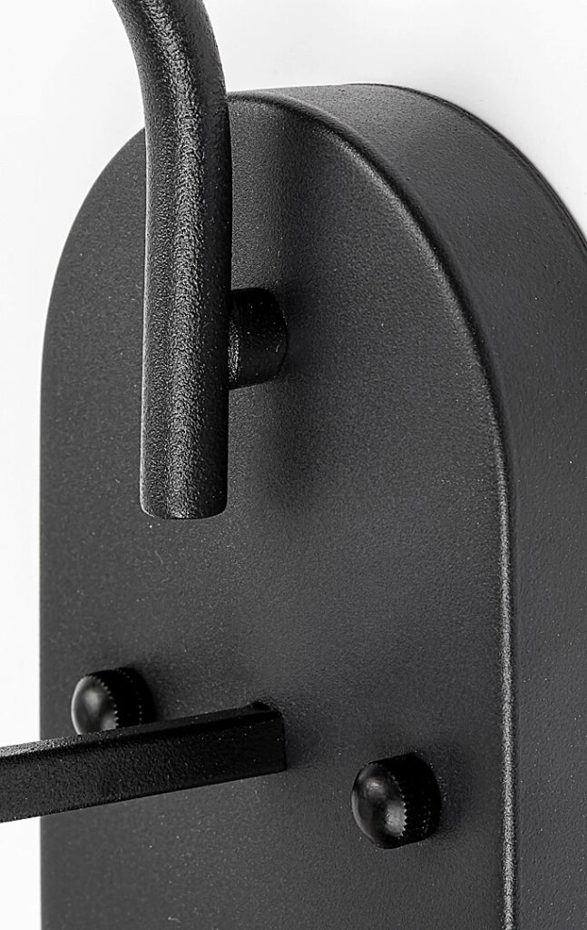 Applique bagno Tirina Rabalux nero opaco E27 IP44 vetro
