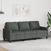 Divano a 3 Posti Grigio Chiaro 180 cm in Tessuto 359172