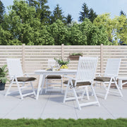 Cuscini per Sedia 4 pz Tortora 40x40x7 cm in Tessuto Oxford 361475