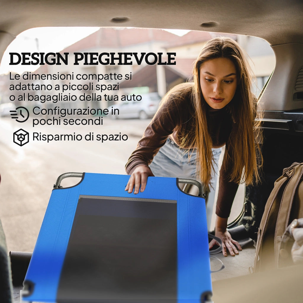 Lettino Pieghevole Regolabile ¨C zephmum ¨C Blu