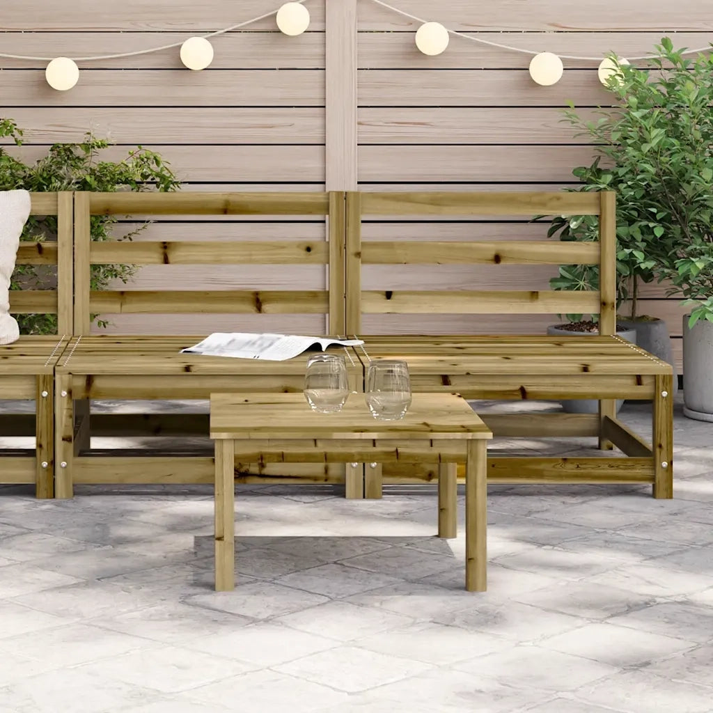 Divani Giardino Senza Braccioli 2pz 70x70x67 cm Pino Impregnato 837927