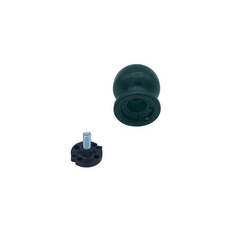 Pomolo fisso per porta SAGUATTI 869/50SAB in alluminio verde opaco