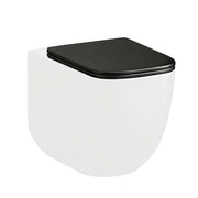 Copriwater soft close slim in termoindurente nero opaco a sgancio rapido Kora