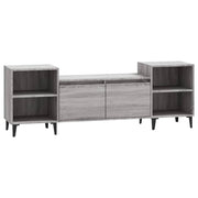 Mobile TV multimediale mensola TV credenza TV sala da pranzo soggiorno camera da letto Sonoma 160 x 35 x 55 cm legno ingegnerizzato grigio 02_0028421