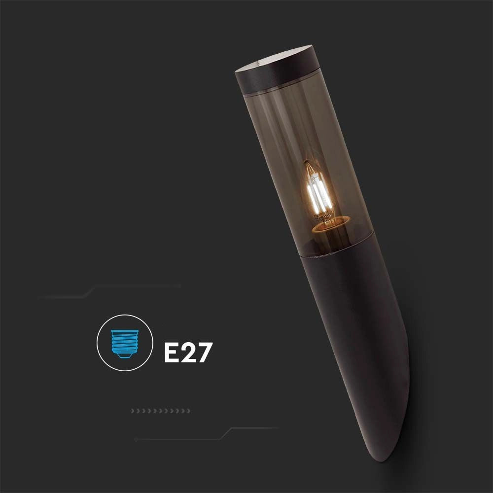 Applique esterna V-TAC da parete nera IP44 E27 40cm