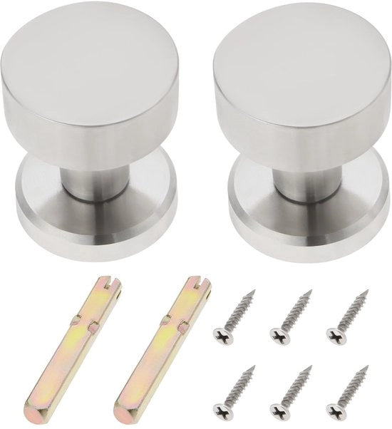 Set di 2 Chiavi a Sfera Rotolanti in Acciaio Inossidabile - Maniglia - Cilindro a Chiave 8mm - Cerniera Nascosta - Design Duraturo
