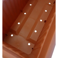 MAXICASSETTA ELLADE 83X37XH35CM COLOR TERRACOTTA