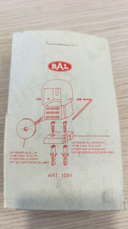 Fermaporta fermaporte magnetico stopper da pavimento con viti di fissaggio BAL