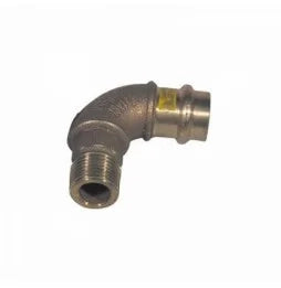 Viega gomito maschio in bronzo a press are d.15x1/2  b07wjd6xnb
