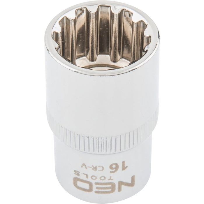 Topex 08-588 chiave a bussola sp spline 1/2, 16 mm ds