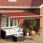 Tenda retrattile manuale Arancione, Nero e Giallo 3 x 2,5 m