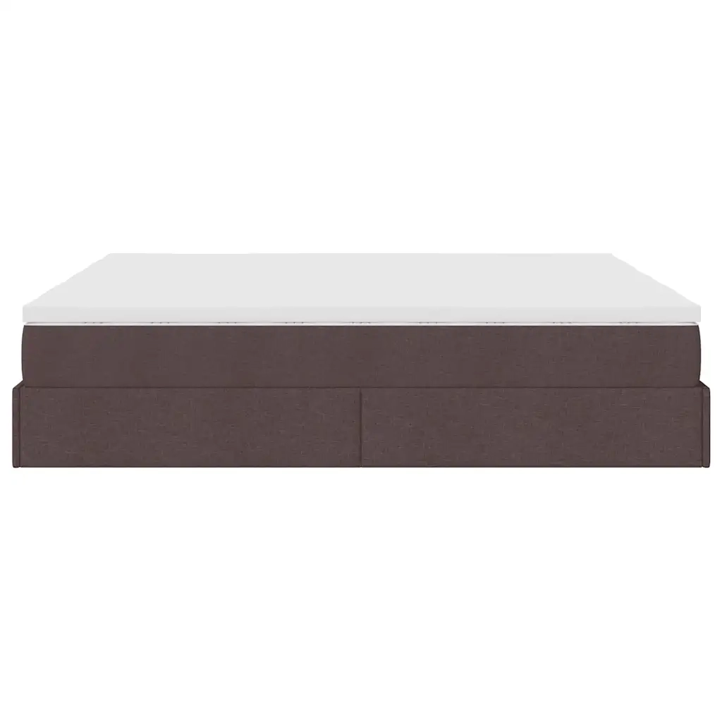 Struttura Letto Pouf con Materassi 180x200 cm in Tessuto 3311244