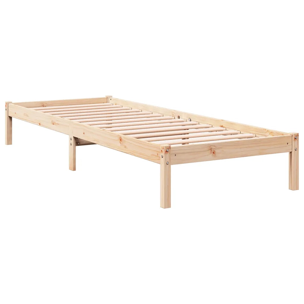 Letto Extra Lungo senza Materasso 90x220 cm in Legno di Pino 852416