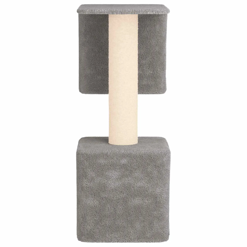 Albero per gatti con pali per graffiare in sisal Grigio Chiaro 42033058