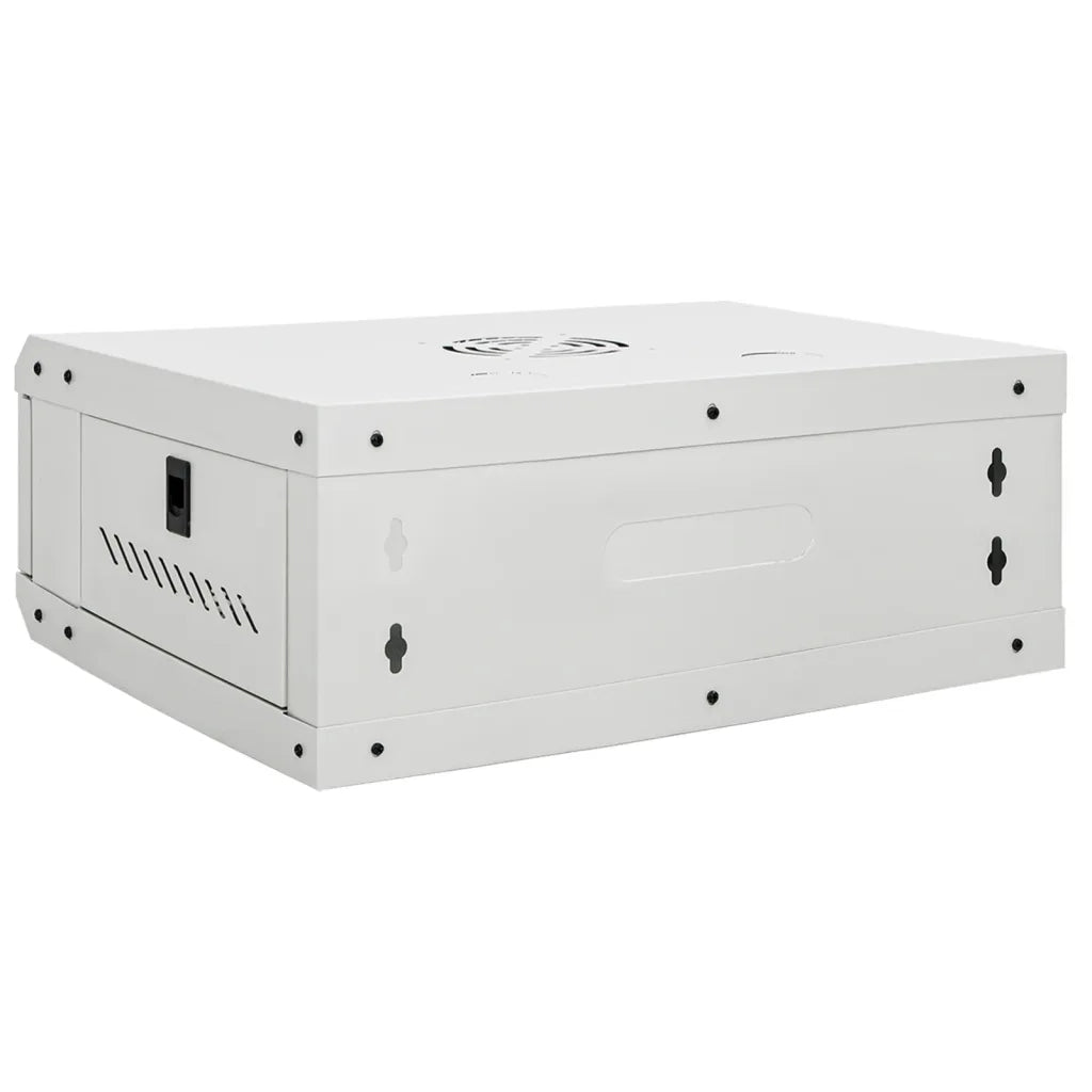 vidaXL Armadietto di Rete a Parete 4U da 19" IP20 53x40x21 cm