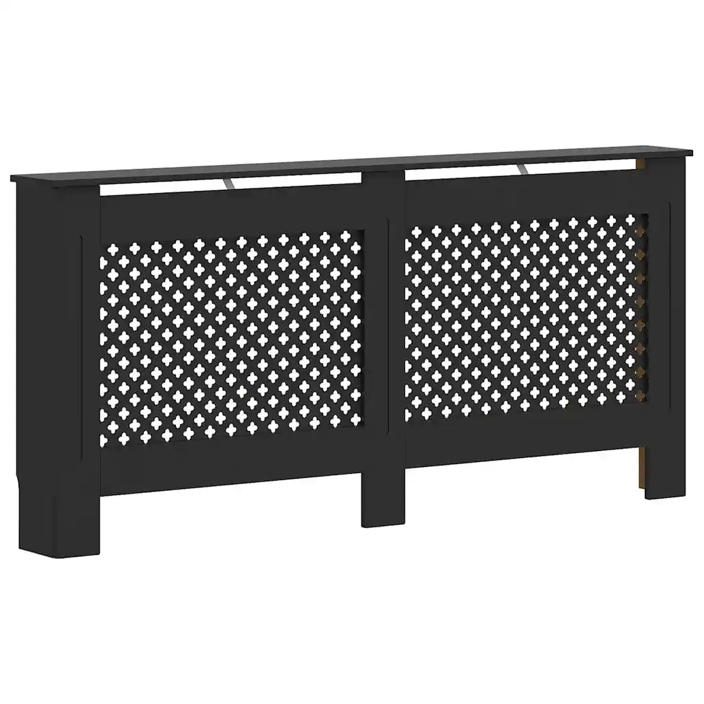 Copertura per Radiatore Nera 172x19x81 cm in MDF cod mxl 72231