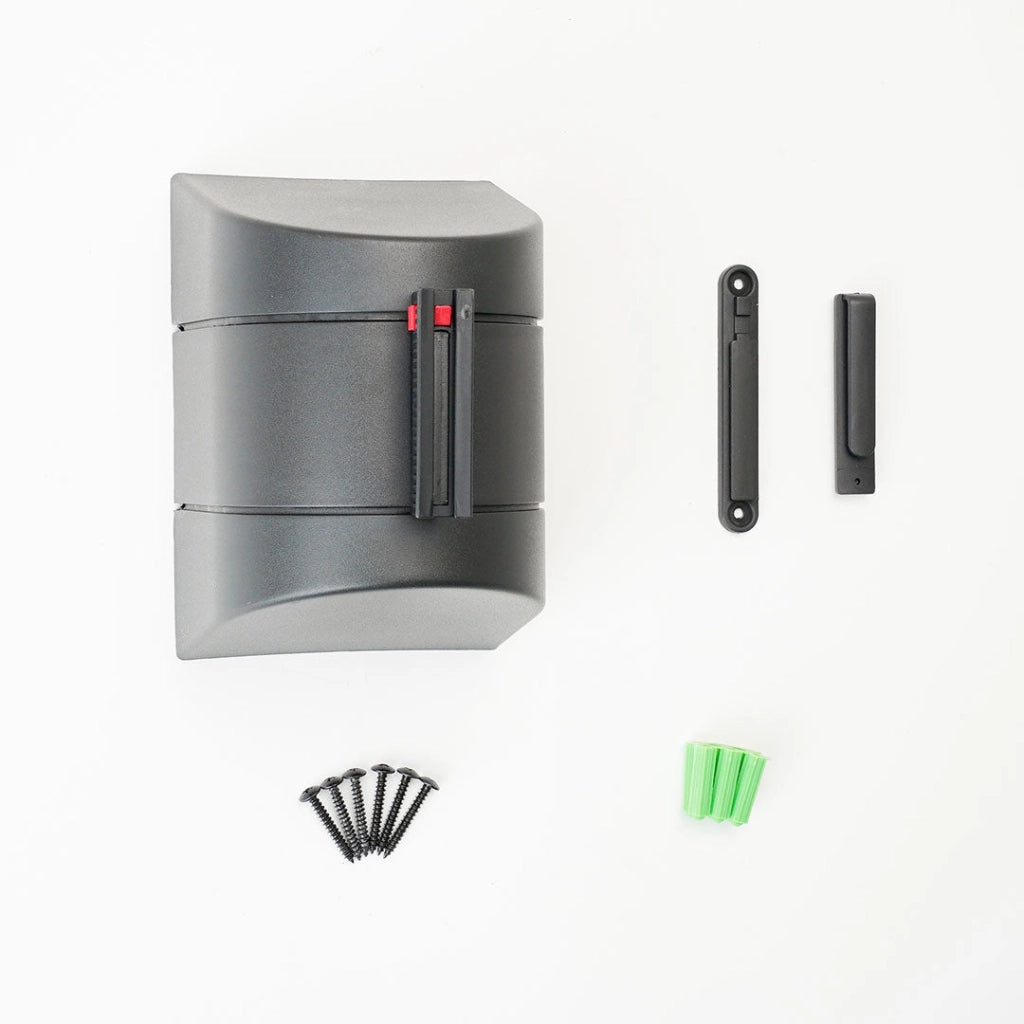Tendinastro da Parete 10 m con Clip di Chiusura Nastro Rosso